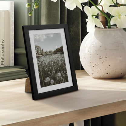 Sort billedramme 15 x 21 cm med blank overflade