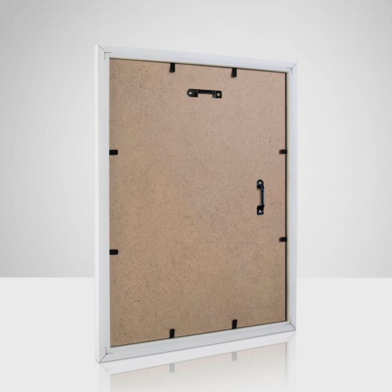 Billedramme 21 x 30 cm hvid med blank overflade