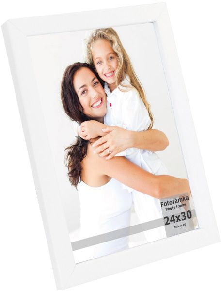 Billedramme 24 x 30 cm hvid lak