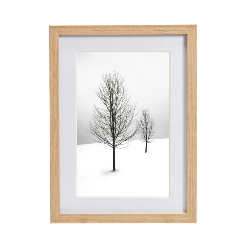 GoodHome Banggi billedramme 13 x 18 cm med trælook i aluminium