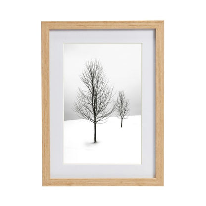 GoodHome Banggi billedramme 13 x 18 cm med trælook i aluminium