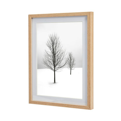 GoodHome Banggi billedramme 18 x 24 cm med trælook i aluminium