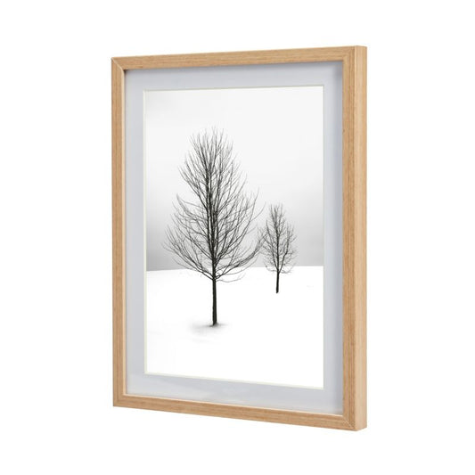 GoodHome Banggi billedramme 18 x 24 cm med trælook i aluminium