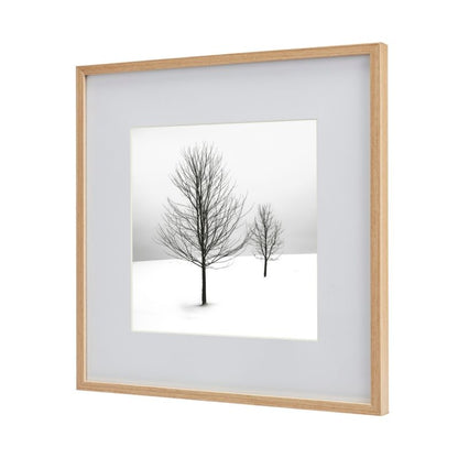 GoodHome Banggi fotoramme 30 x 30 cm aluminium med trælook