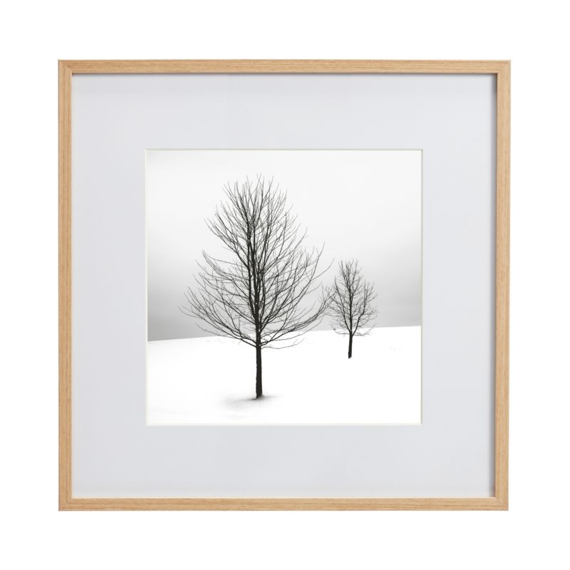 GoodHome Banggi fotoramme 30 x 30 cm aluminium med trælook
