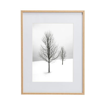 GoodHome Banggi billedramme 30 x 40 cm aluminium med træeffekt