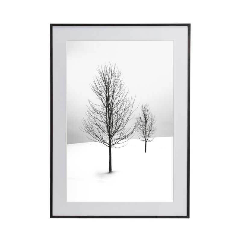 GoodHome Banggi billedramme 50 x 70 cm aluminium sort
