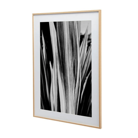 GoodHome Banggi billedramme 50 x 70 cm aluminium med træeffekt