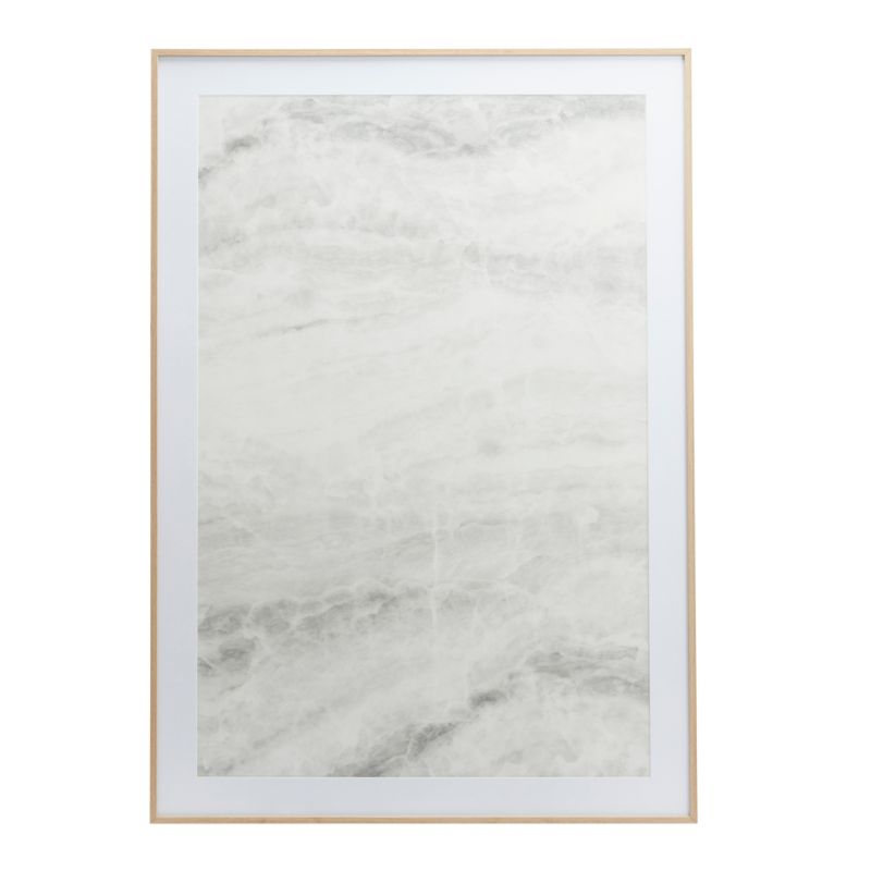 GoodHome Banggi billedramme 70 x 100 cm aluminium med trælook