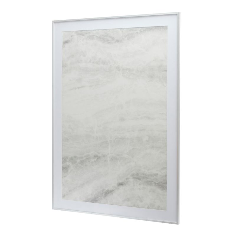 GoodHome Banggi billedramme 70 x 100 cm aluminium sølv