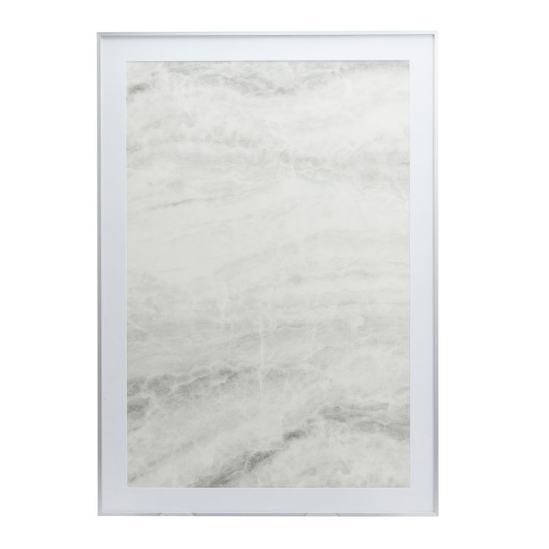 GoodHome Banggi billedramme 70 x 100 cm aluminium sølv