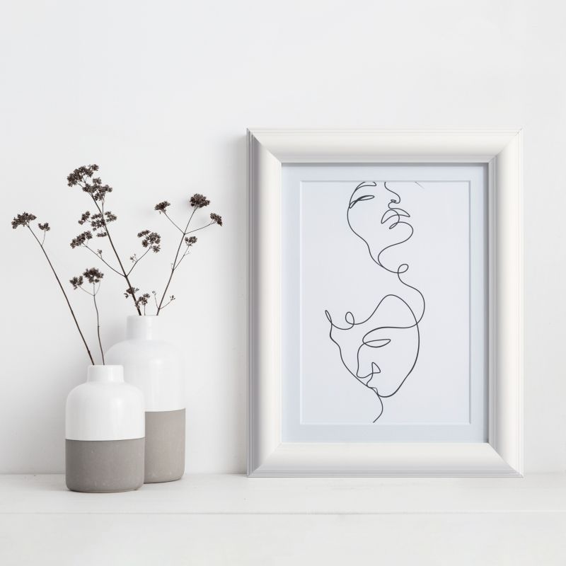 GoodHome Blanton billedramme 18 x 24 cm hvid