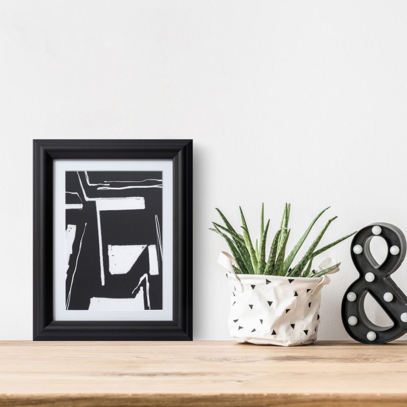 GoodHome Blanton billedramme 18 x 24 cm sort