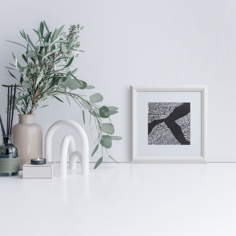 GoodHome Blanton billedramme 30 x 30 cm hvid