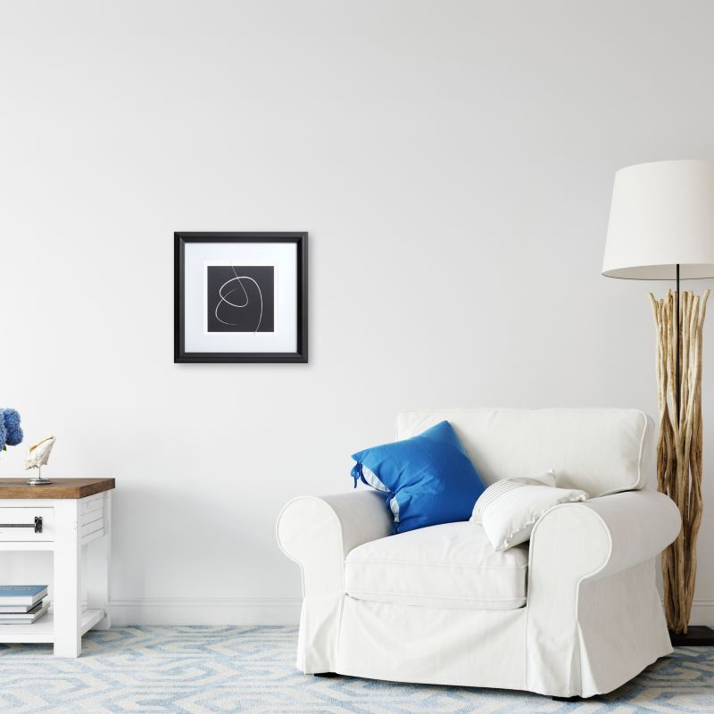 GoodHome Blanton billedramme 30 x 30 cm sort