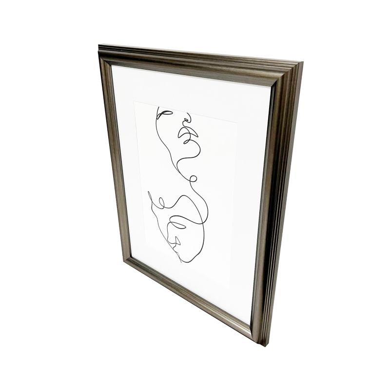 GoodHome Blanton billedramme 30 x 40 cm antik sølv
