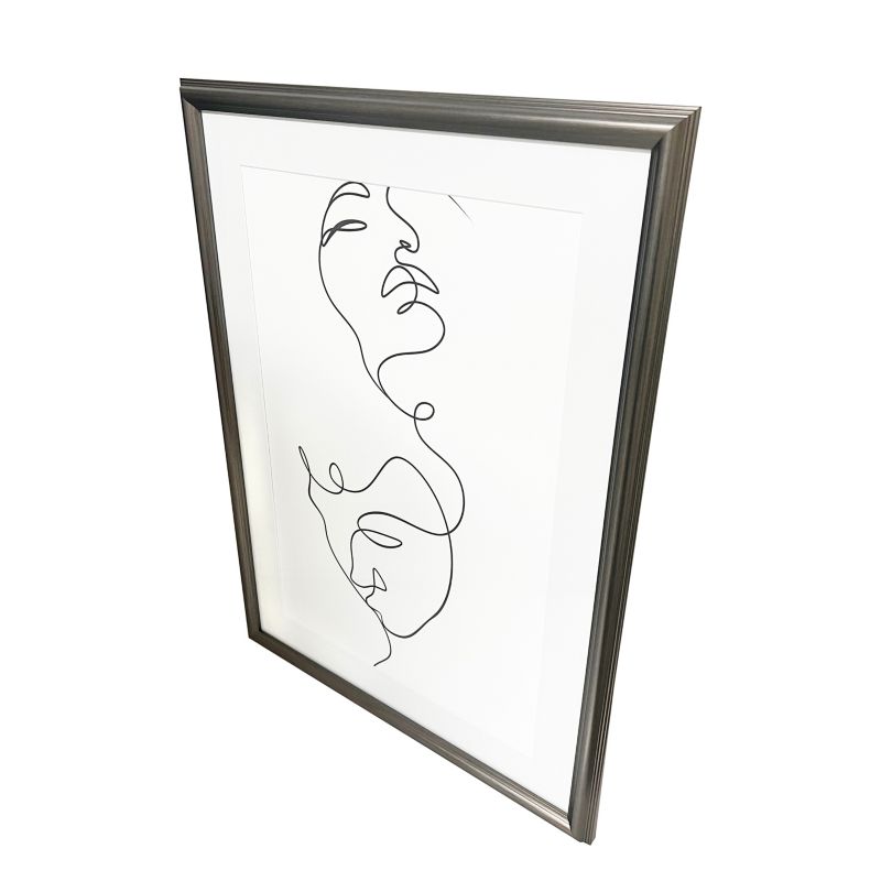 GoodHome Blanton billedramme 50 x 70 cm antik sølv