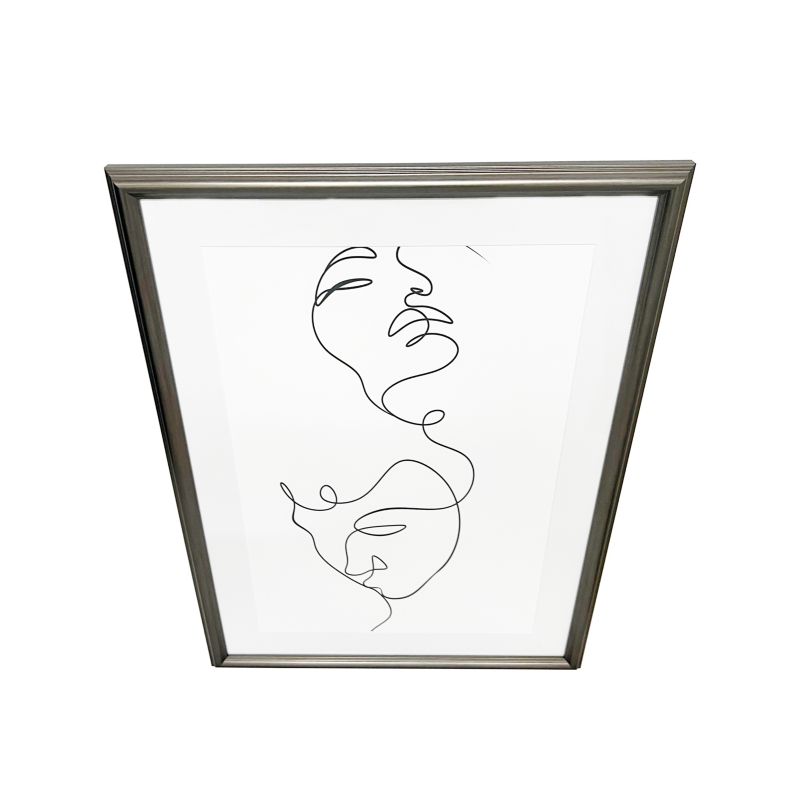 GoodHome Blanton billedramme 50 x 70 cm antik sølv