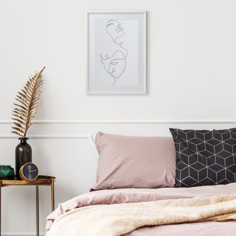 GoodHome Blanton billedramme 50 x 70 cm hvid