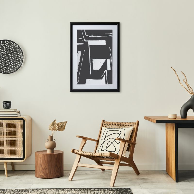 GoodHome Blanton billedramme 50 x 70 cm sort