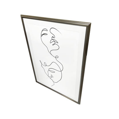 GoodHome Blanton billedramme 70 x 100 cm antik sølv