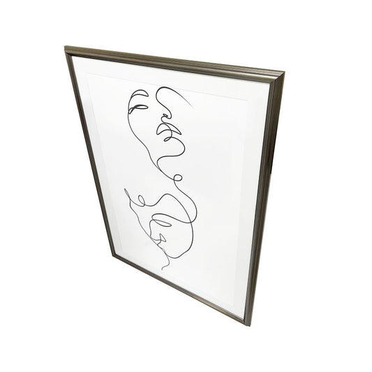 GoodHome Blanton billedramme 70 x 100 cm antik sølv