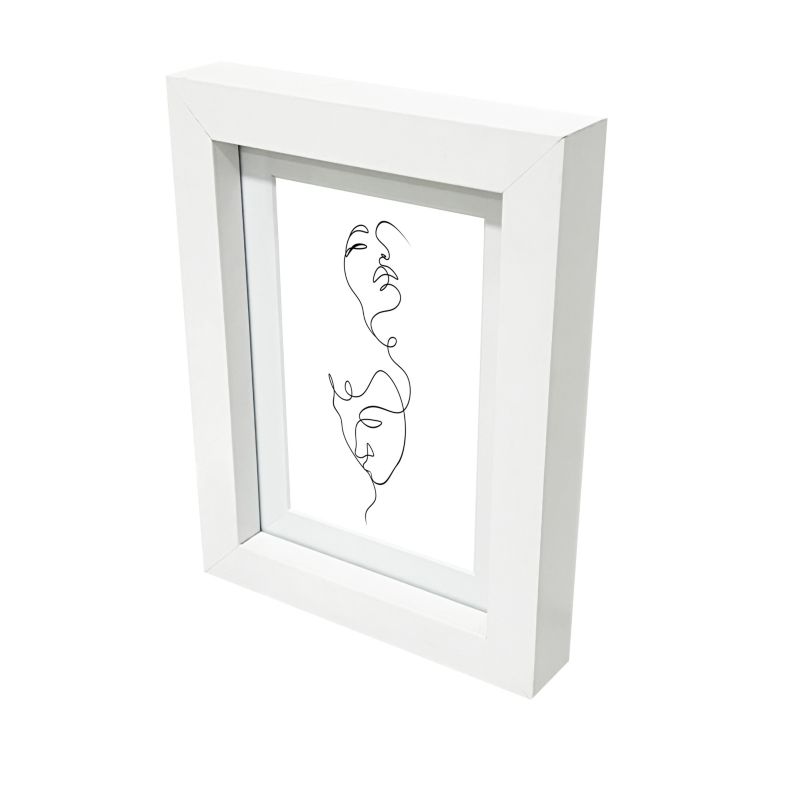 GoodHome Islande billedramme 13 x 18 cm hvid