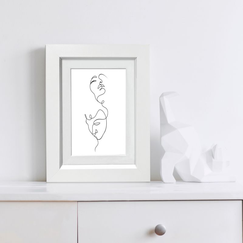 GoodHome Islande billedramme 13 x 18 cm hvid
