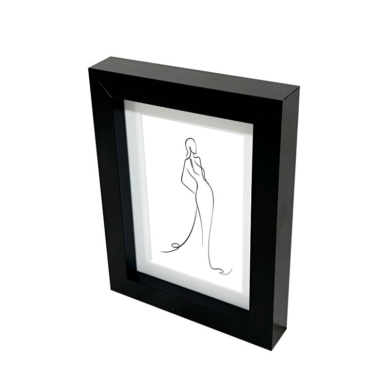 GoodHome Islande billedramme 13 x 18 cm sort