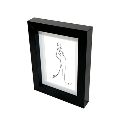 GoodHome Islande billedramme 13 x 18 cm sort