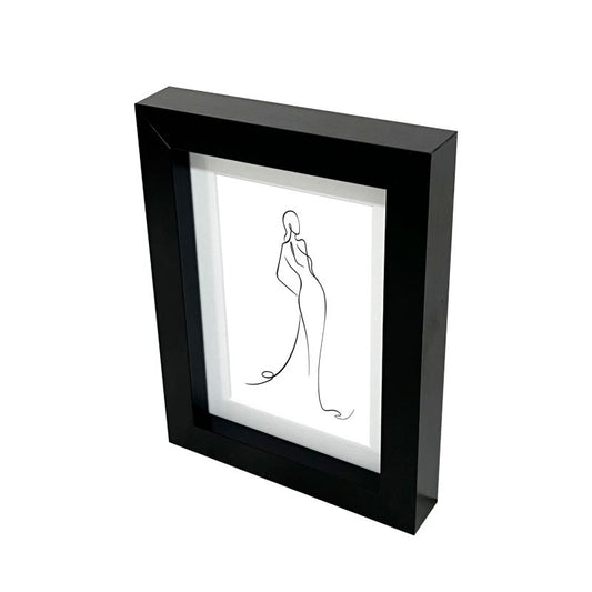 GoodHome Islande billedramme 13 x 18 cm sort