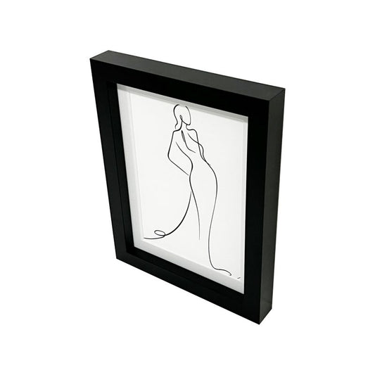 GoodHome Islande billedramme 18 x 24 cm sort
