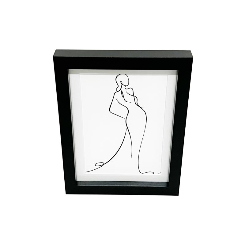 GoodHome Islande billedramme 18 x 24 cm sort