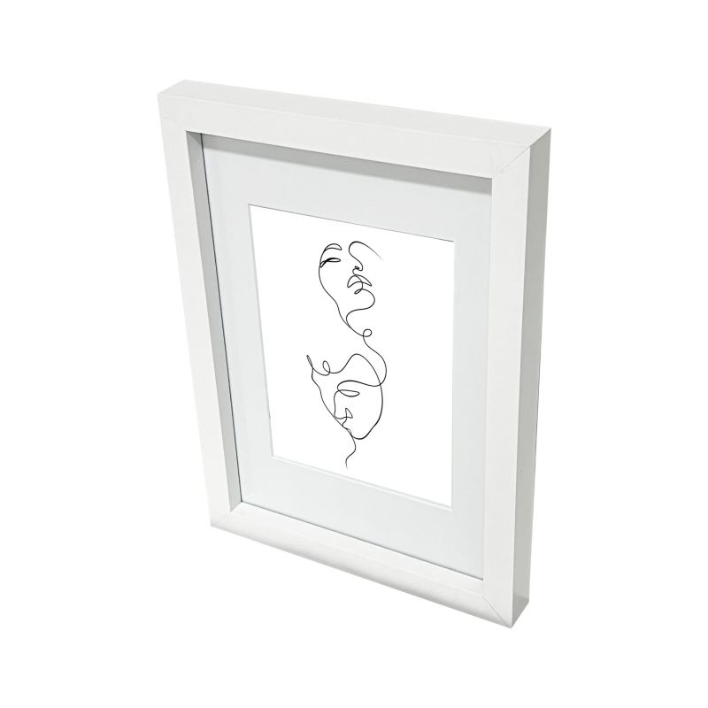 GoodHome Islande billedramme 21 x 29,7 cm hvid
