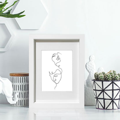 GoodHome Islande billedramme 21 x 29,7 cm hvid
