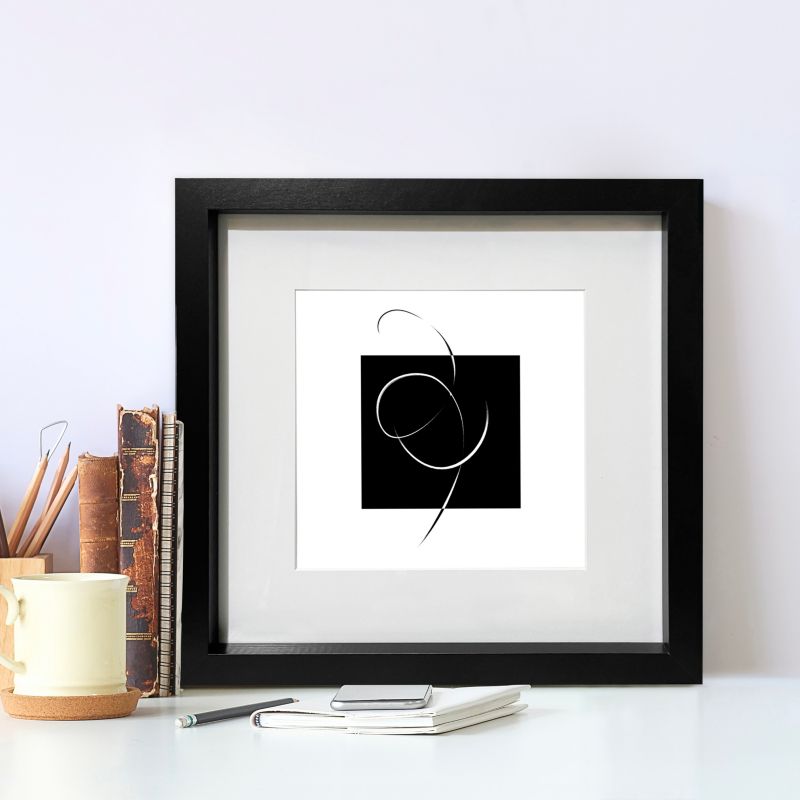 GoodHome Islande fotoramme 30 x 30 cm sort
