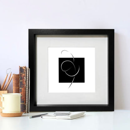 GoodHome Islande fotoramme 30 x 30 cm sort