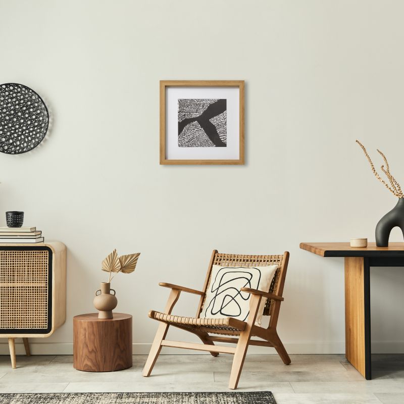 GoodHome Islande billedramme 30 x 30 cm i egetræ