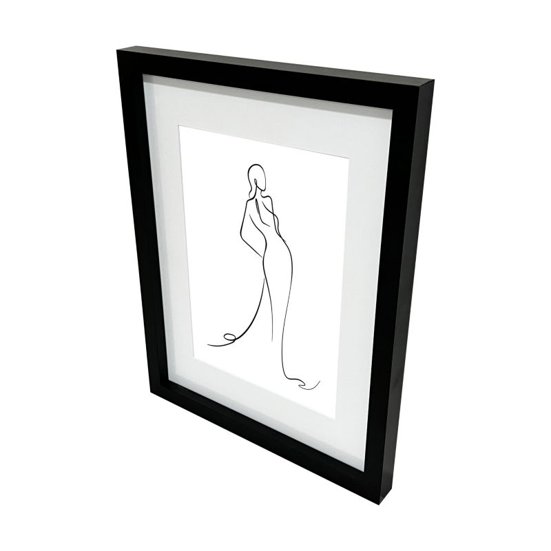 GoodHome Islande billedramme 30 x 40 cm sort