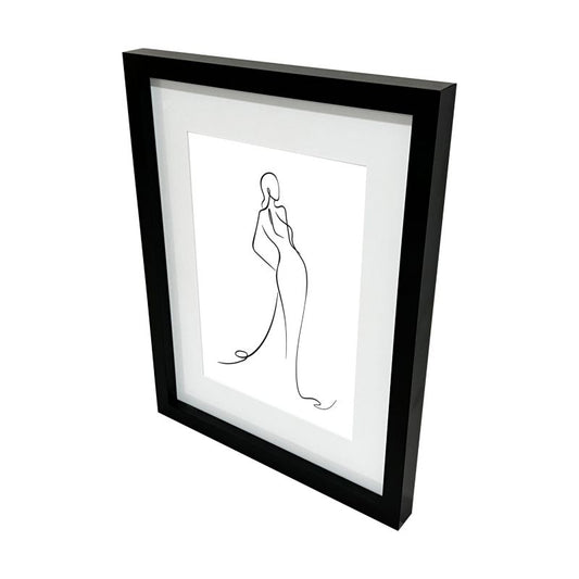 GoodHome Islande billedramme 30 x 40 cm sort