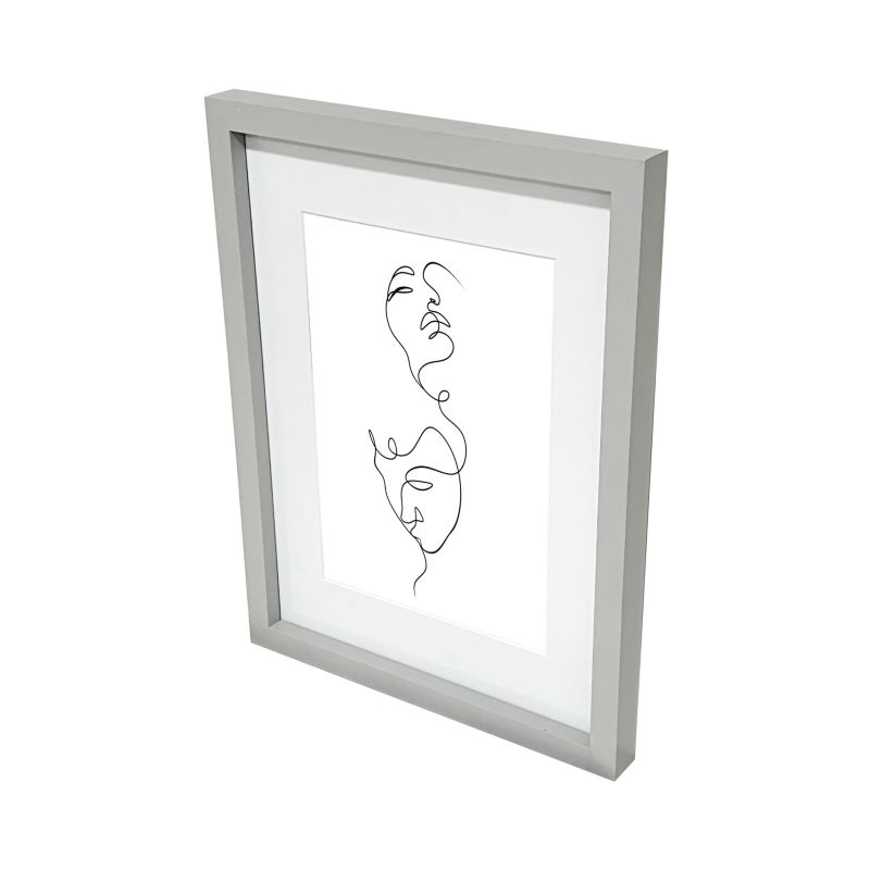 GoodHome Islande billedramme 30 x 40 cm grå