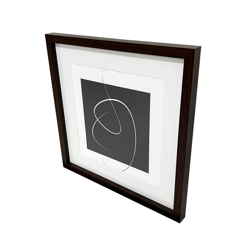 GoodHome Islande billedramme 40 x 40 cm valnød