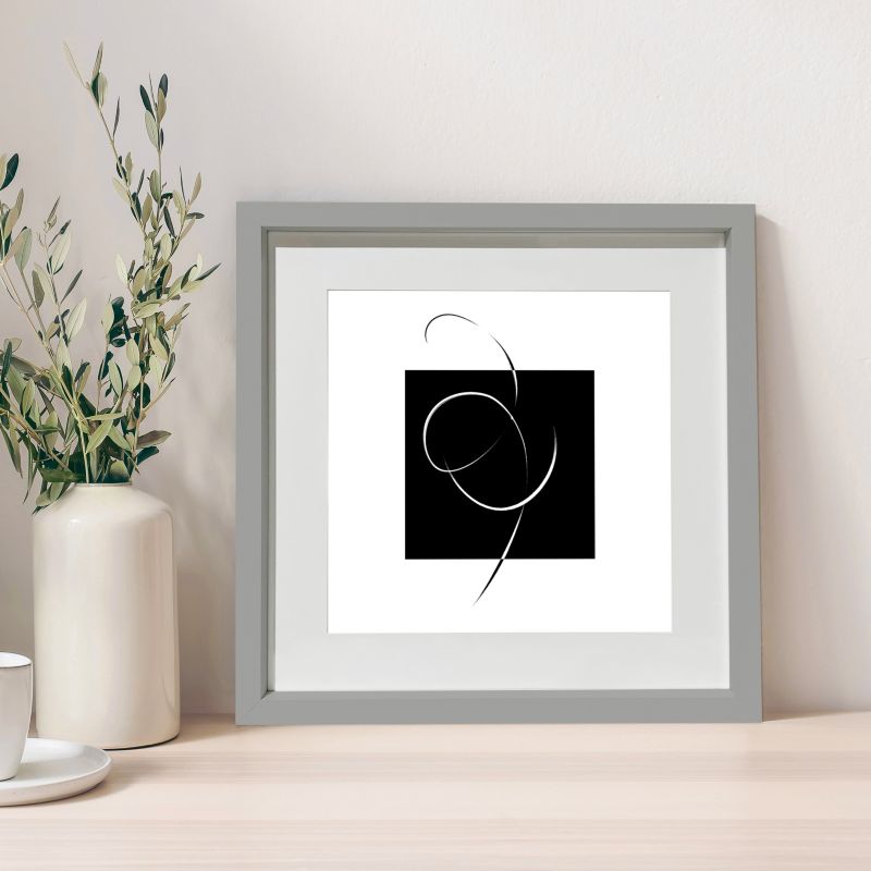 GoodHome Islande billedramme 40 x 40 cm grå