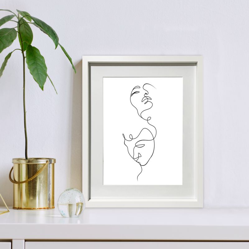 GoodHome Islande billedramme 40 x 50 cm hvid