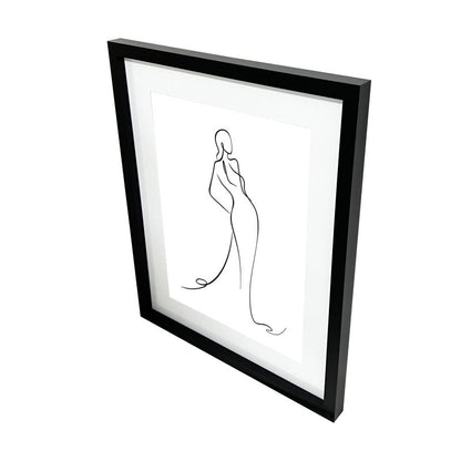GoodHome Islande billedramme 40 x 50 cm mat-sort