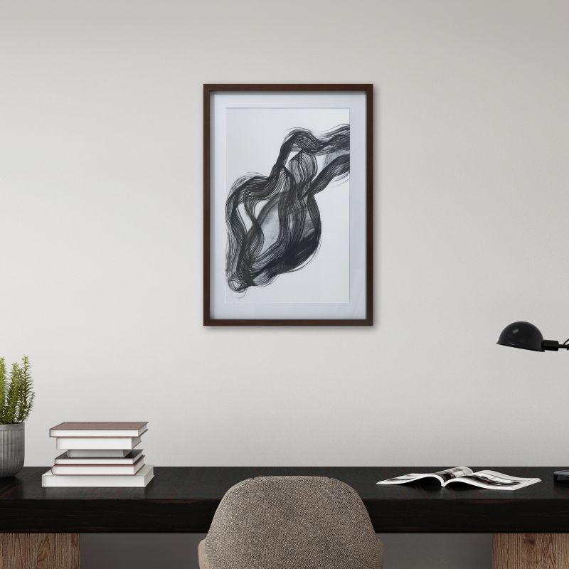 GoodHome Islande billedramme 50 x 70 cm valnød