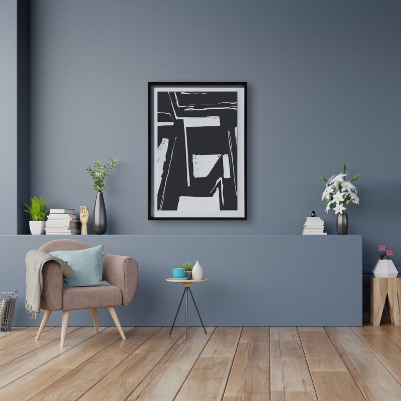 GoodHome Islande billedramme 70 x 100 cm sort