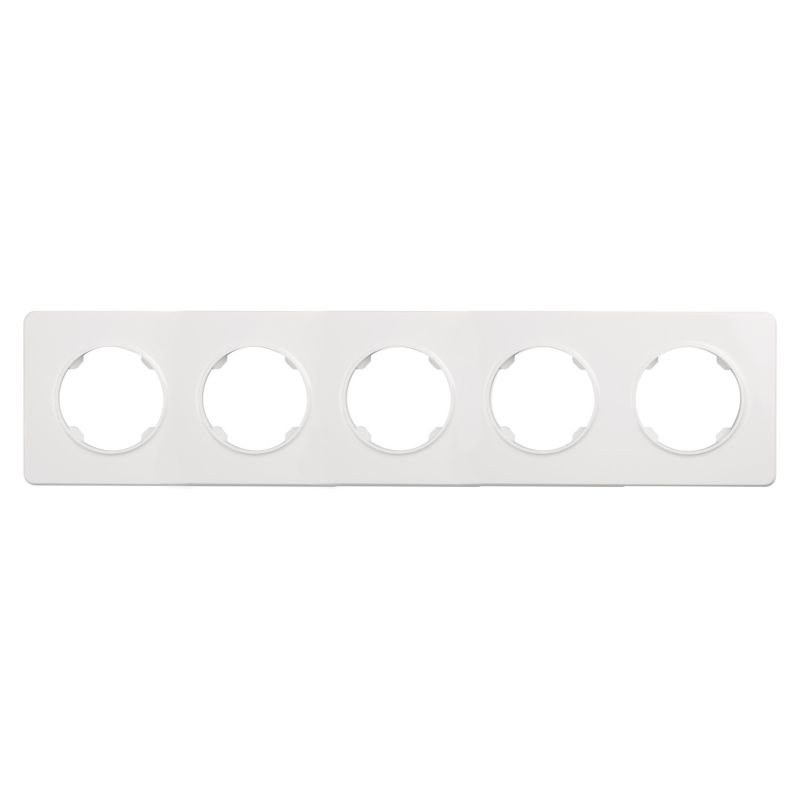 DPM Solid Oval hvid femdobbeltramme