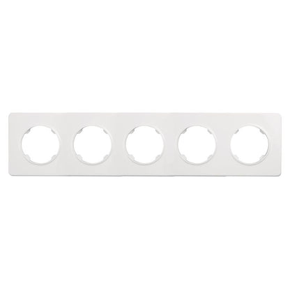 DPM Solid Oval hvid femdobbeltramme