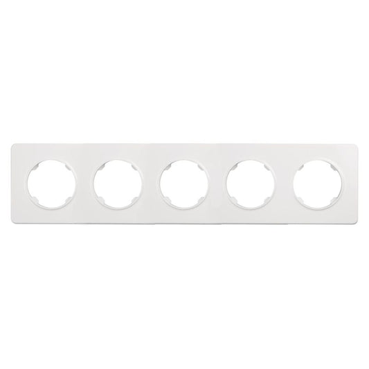 DPM Solid Oval hvid femdobbeltramme